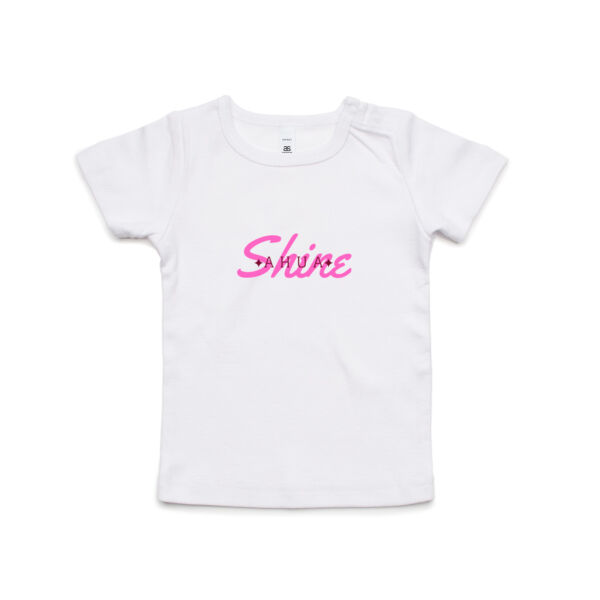 Star Shine Maroon on Pink Mini Me Tee Thumbnail